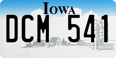 IA license plate DCM541