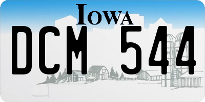 IA license plate DCM544