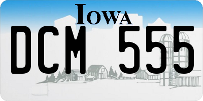 IA license plate DCM555
