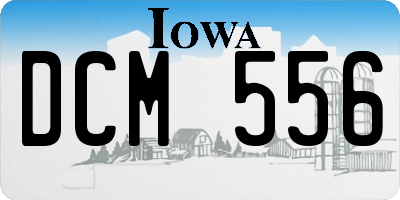 IA license plate DCM556