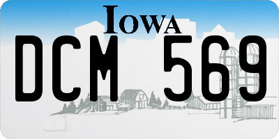 IA license plate DCM569