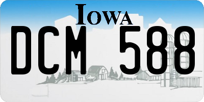 IA license plate DCM588