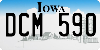 IA license plate DCM590