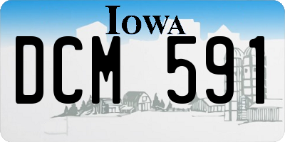 IA license plate DCM591
