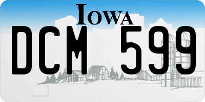 IA license plate DCM599