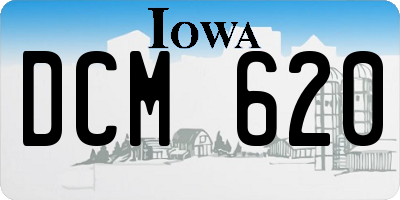 IA license plate DCM620
