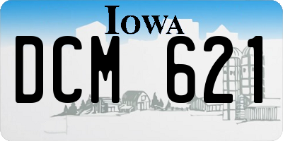 IA license plate DCM621