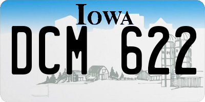 IA license plate DCM622