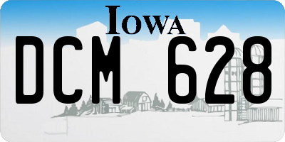 IA license plate DCM628