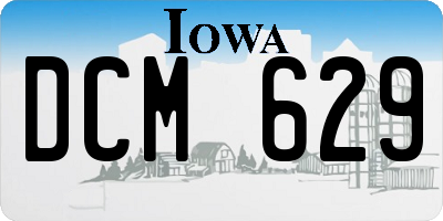 IA license plate DCM629