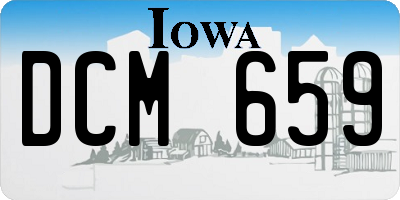 IA license plate DCM659