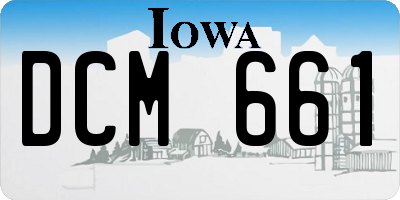IA license plate DCM661