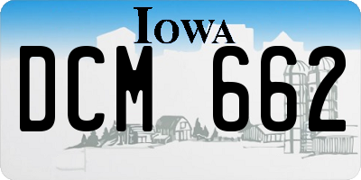 IA license plate DCM662