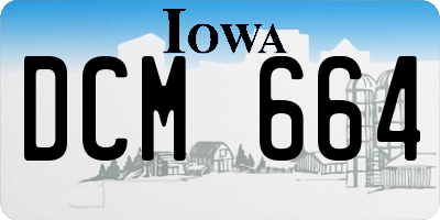 IA license plate DCM664
