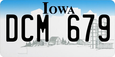 IA license plate DCM679