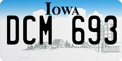 IA license plate DCM693