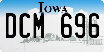 IA license plate DCM696