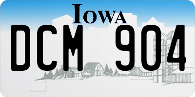 IA license plate DCM904