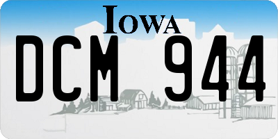 IA license plate DCM944