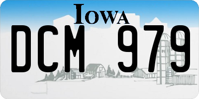 IA license plate DCM979