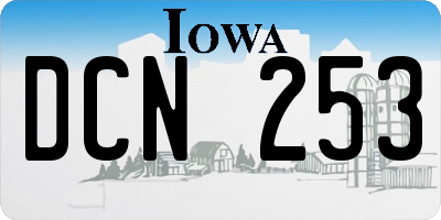 IA license plate DCN253