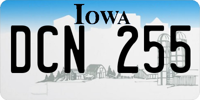 IA license plate DCN255