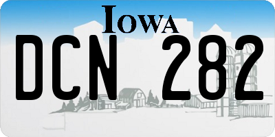 IA license plate DCN282