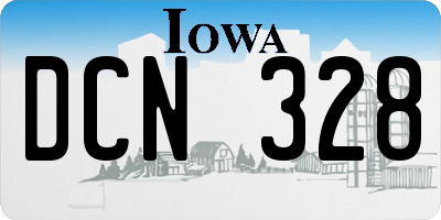 IA license plate DCN328