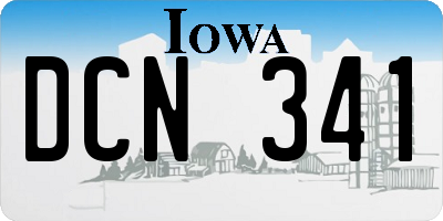 IA license plate DCN341