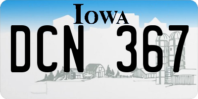 IA license plate DCN367