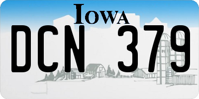 IA license plate DCN379