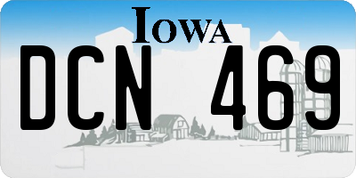 IA license plate DCN469