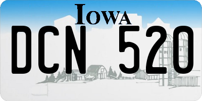 IA license plate DCN520
