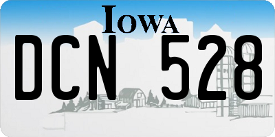 IA license plate DCN528