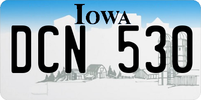 IA license plate DCN530