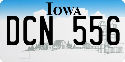 IA license plate DCN556