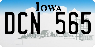 IA license plate DCN565