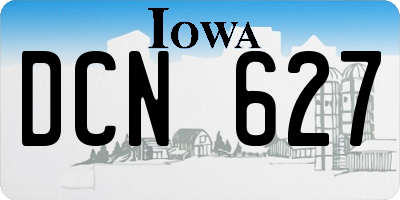 IA license plate DCN627