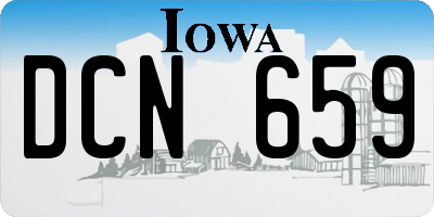 IA license plate DCN659