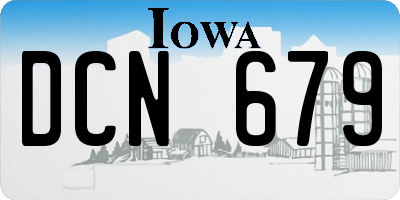 IA license plate DCN679