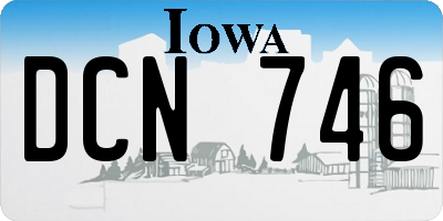 IA license plate DCN746