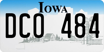 IA license plate DCO484