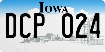 IA license plate DCP024