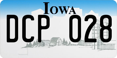 IA license plate DCP028