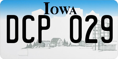 IA license plate DCP029