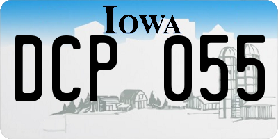 IA license plate DCP055
