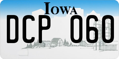 IA license plate DCP060