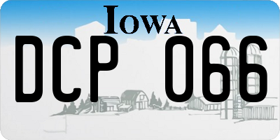 IA license plate DCP066
