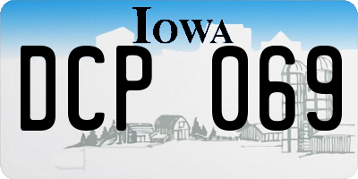 IA license plate DCP069