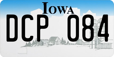IA license plate DCP084